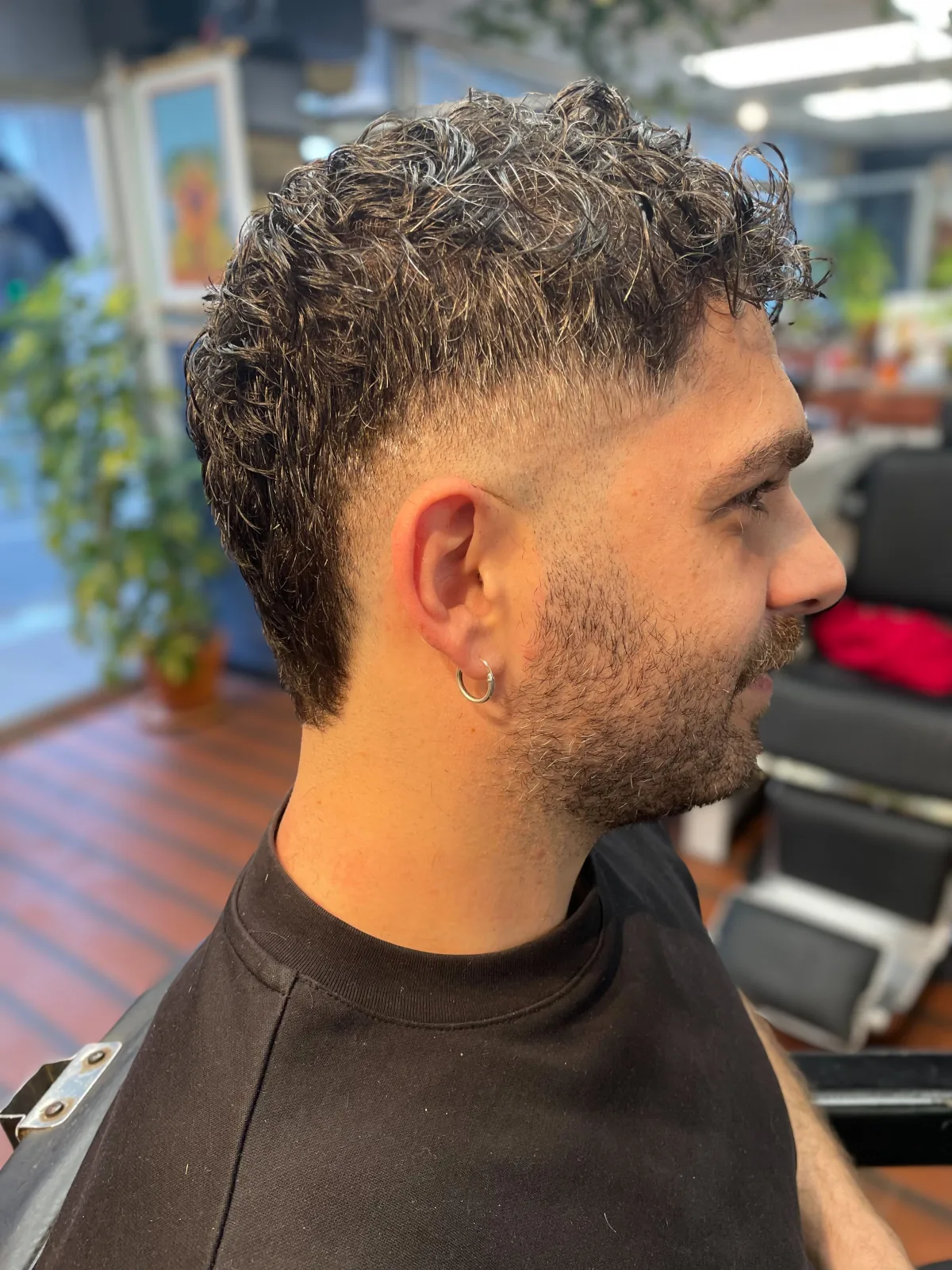 Burst fade mullet avec texture par Élise